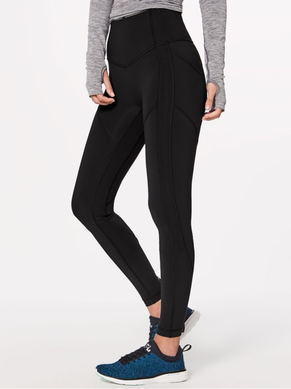Lululemon All the right places Full Length Black Leggings 8